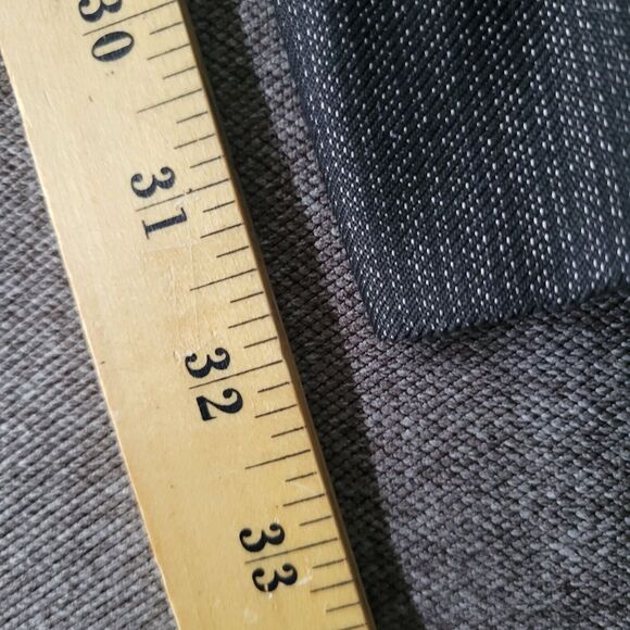 Max Mara Size 12 Black Grey Wool Blend Trouser Pants 849 - Picture 10 of 10